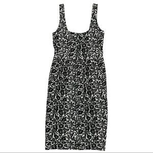 𝅺DIANE Von Furstenberg Sleeveless Metallic Brocade Dress Sz 4